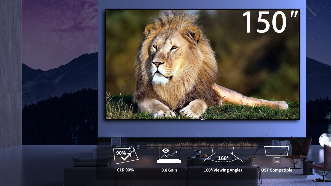 WUPRO Cinema Lenticular UST – The New 150 Inch ALR CLR Projection Screen Material