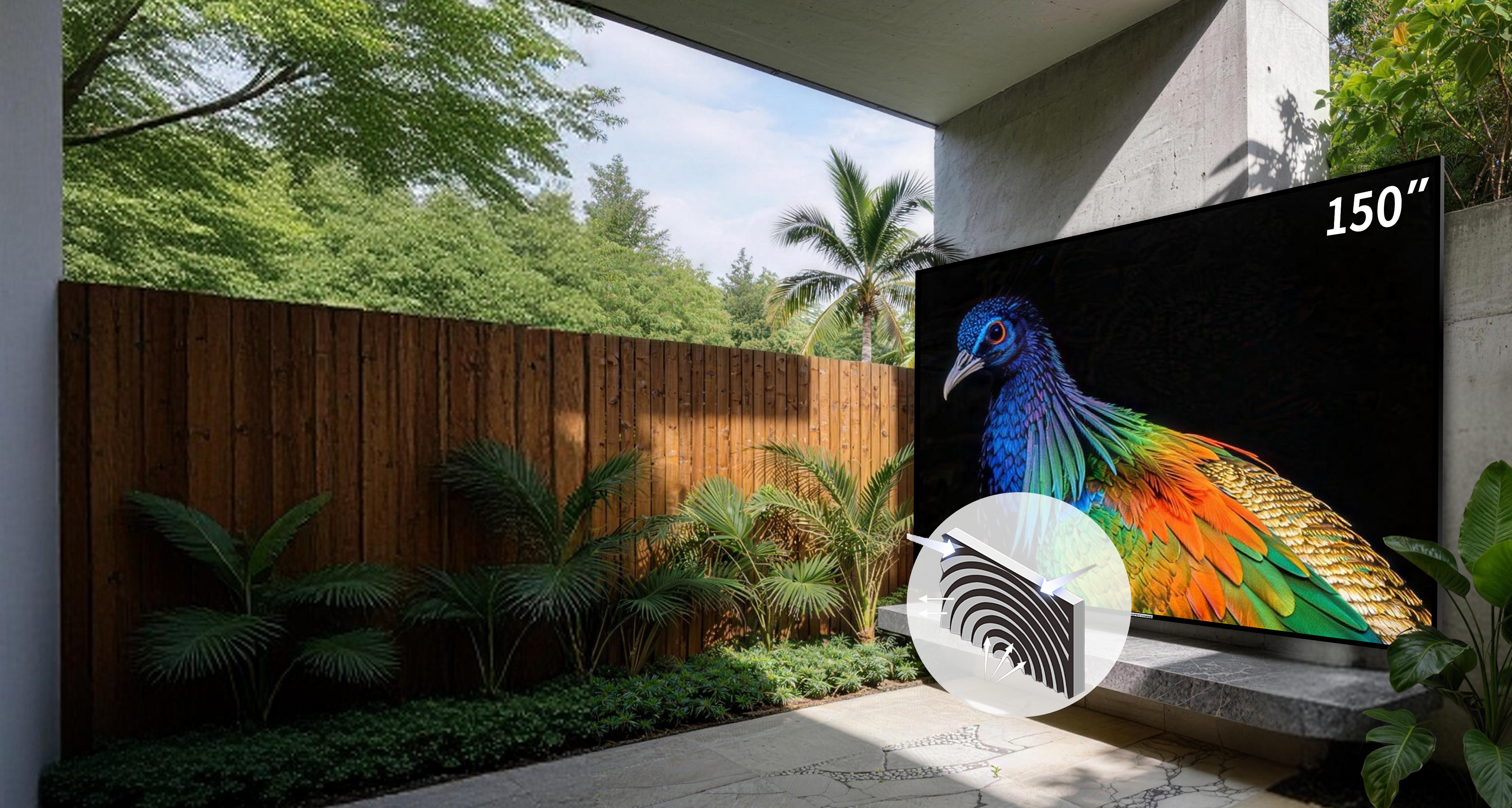 WUPRO Introduces 150-Inch Fresnel ALR Screen, Expanding the Boundaries of UST Home Cinema
