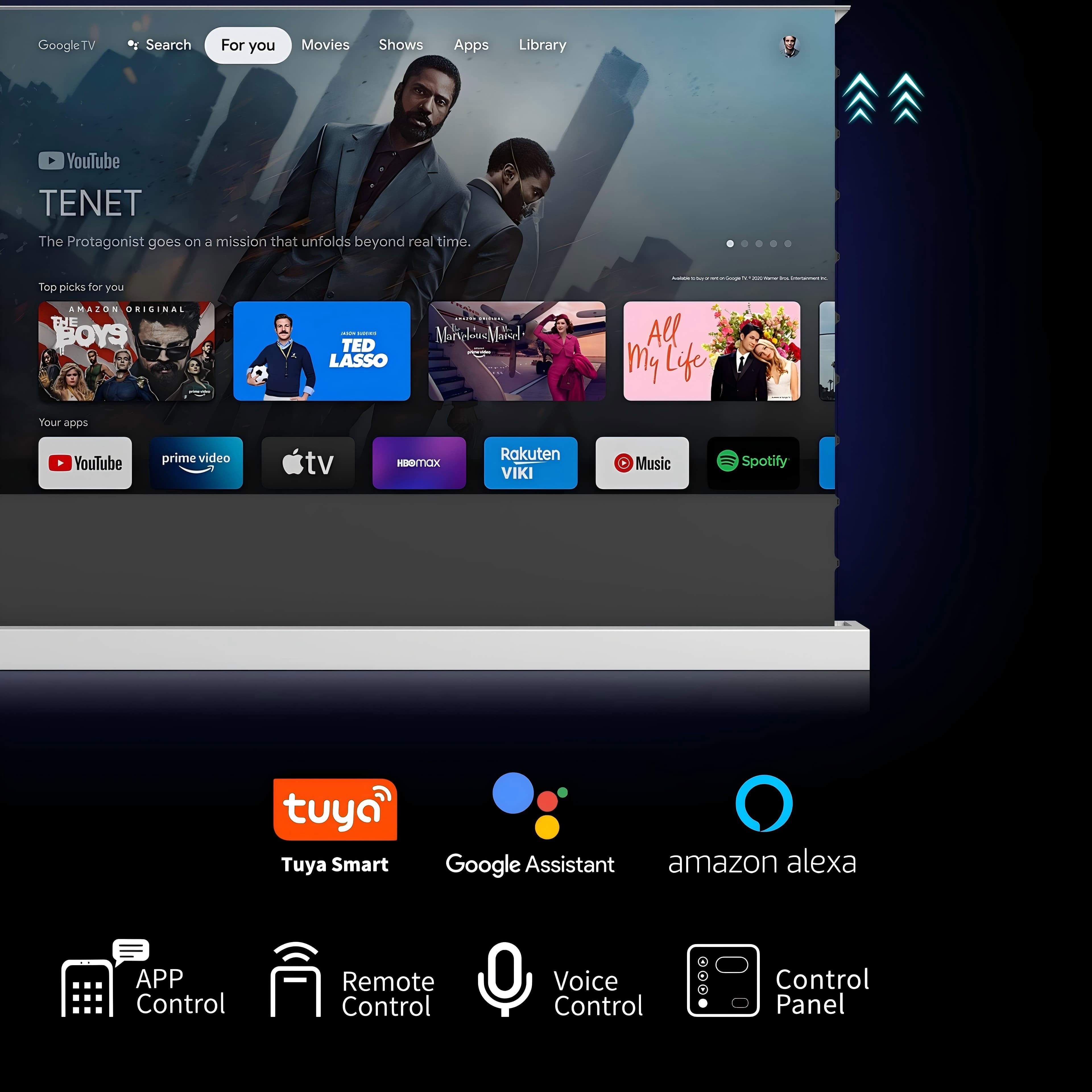 WUPRO Cinema LeApex Smart Motorized Floor Rising Screen Soft Matte Grey