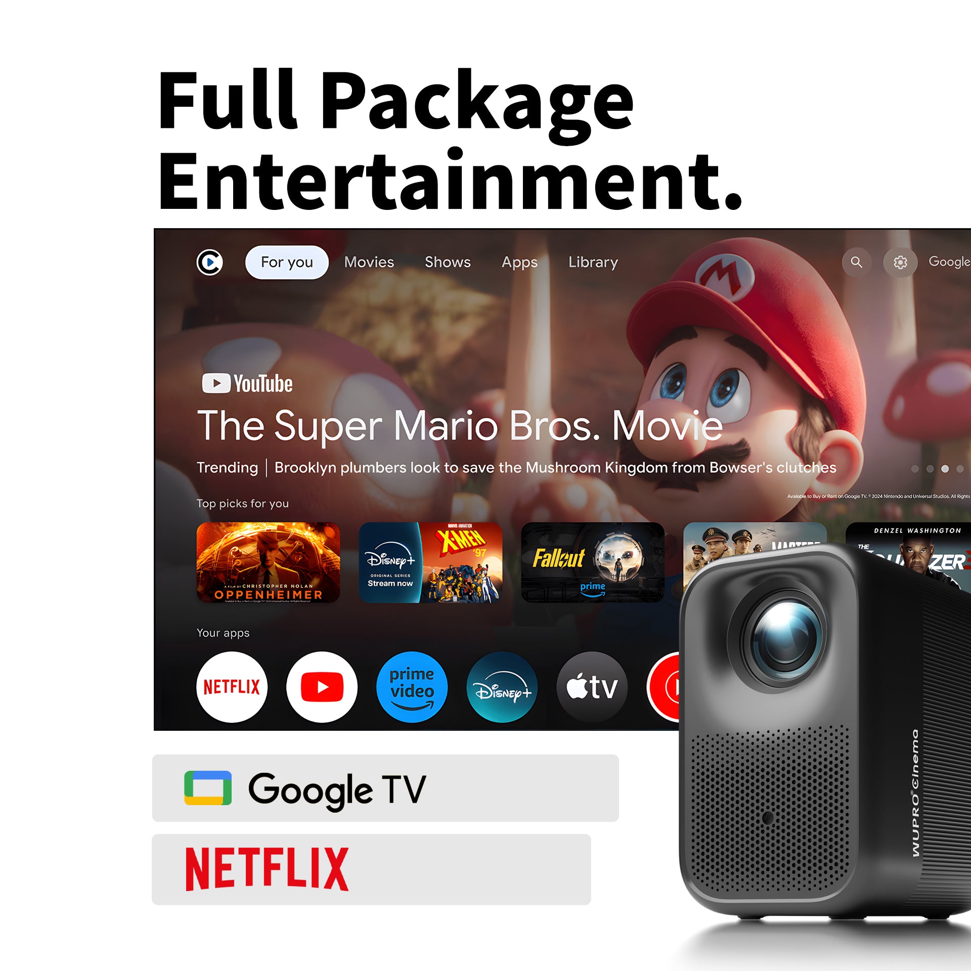 Projecteur intelligent WUPRO Cinema G1 Galaxy One