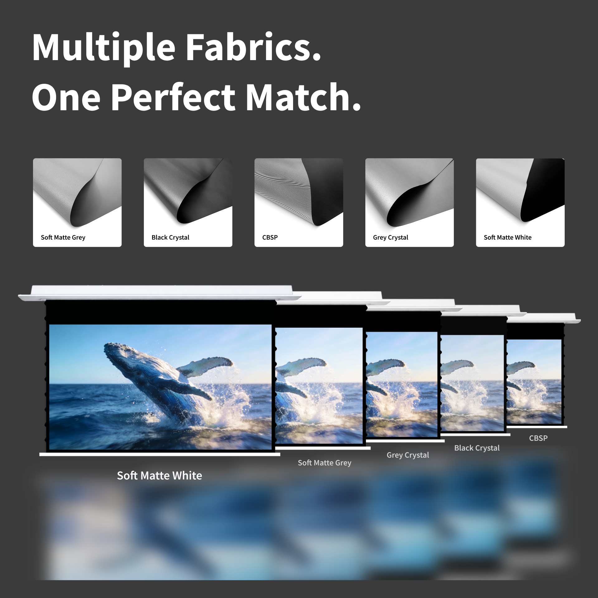 WUPRO Cinema Cirrus Smart Motorized In-Ceiling Screen