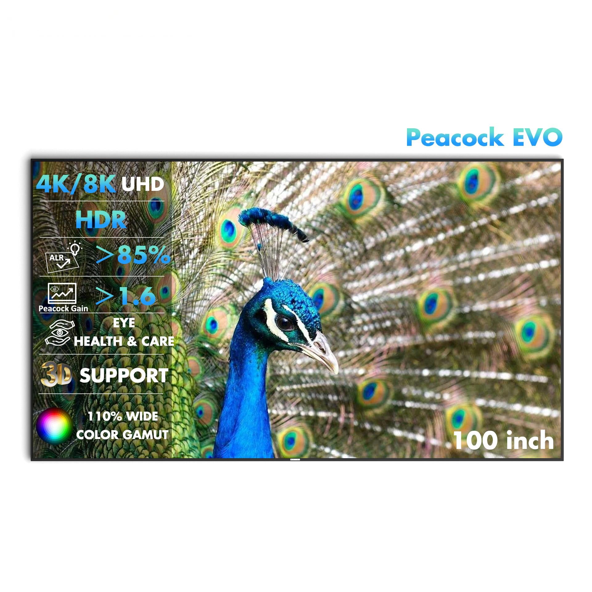 WUPRO Cinema Peacock Evo ALR Fixed Frame Screen Fresnel