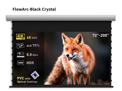 WUPRO Cinema FlowArc ALR Smart Motorized Drop-Down Screen Black Crystal