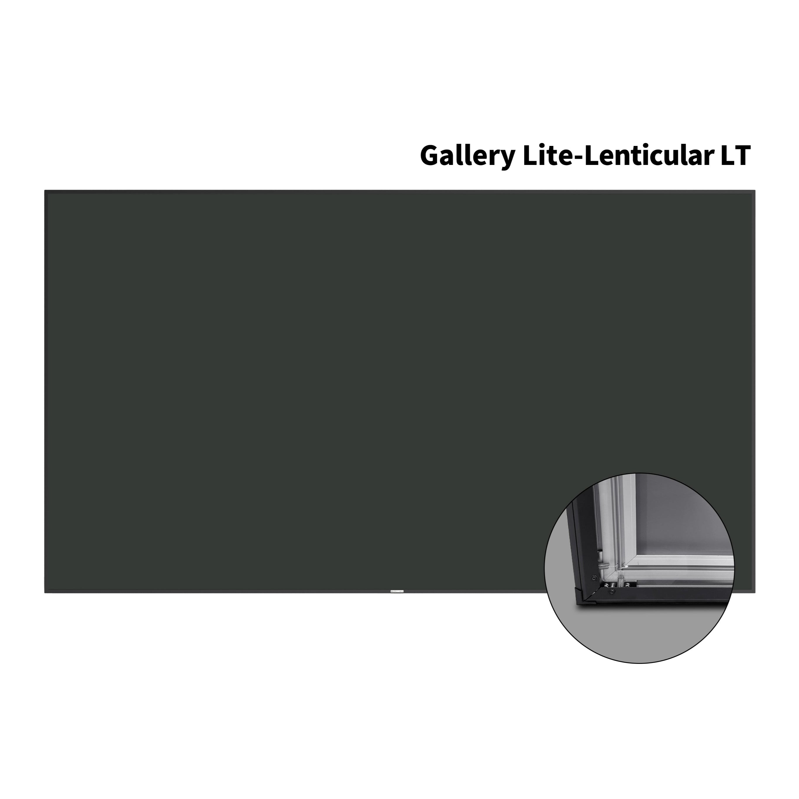 WUPRO Cinema Gallery Series CLR Écran à cadre fixe lenticulaire LT anti-reflets