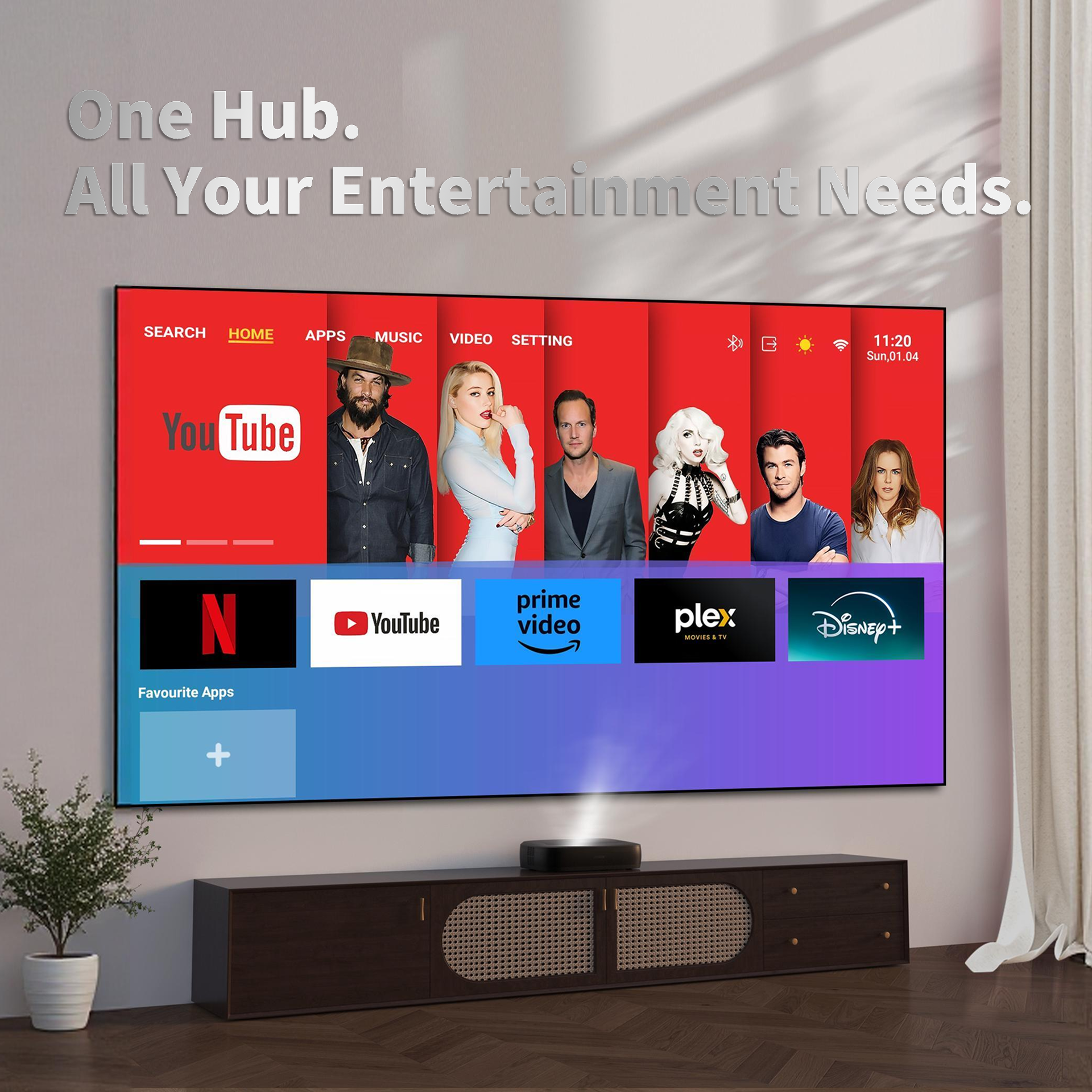 WUPRO Cinema G4 Smart 4K UST Triple Laser TV