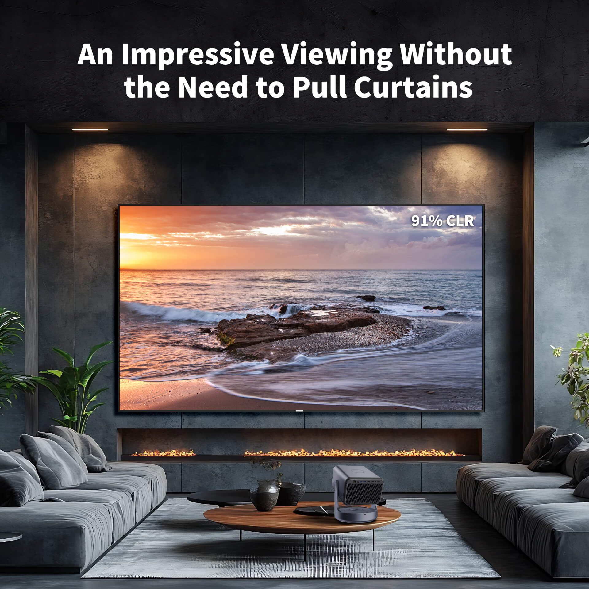 WUPRO Cinema Gallery Series CLR Anti-Speckle Fixed Frame Screen Lenticular LT