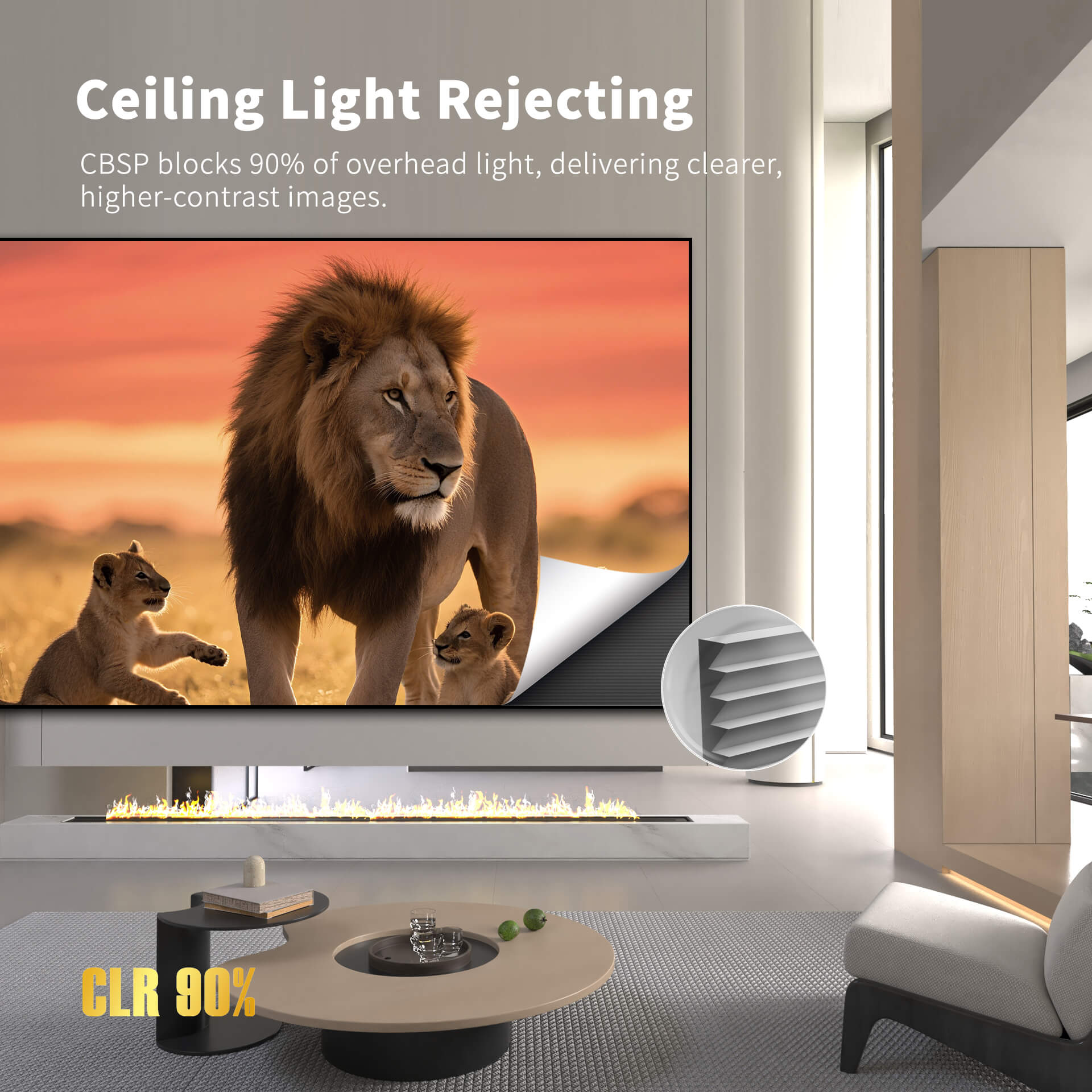 Écran à cadre fixe Gallery Evo CLR 150" CBSP