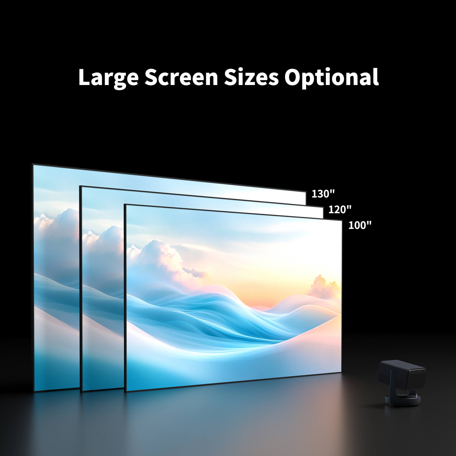 WUPRO Cinema Gallery Series CLR Anti-Speckle Fixed Frame Screen Lenticular LT