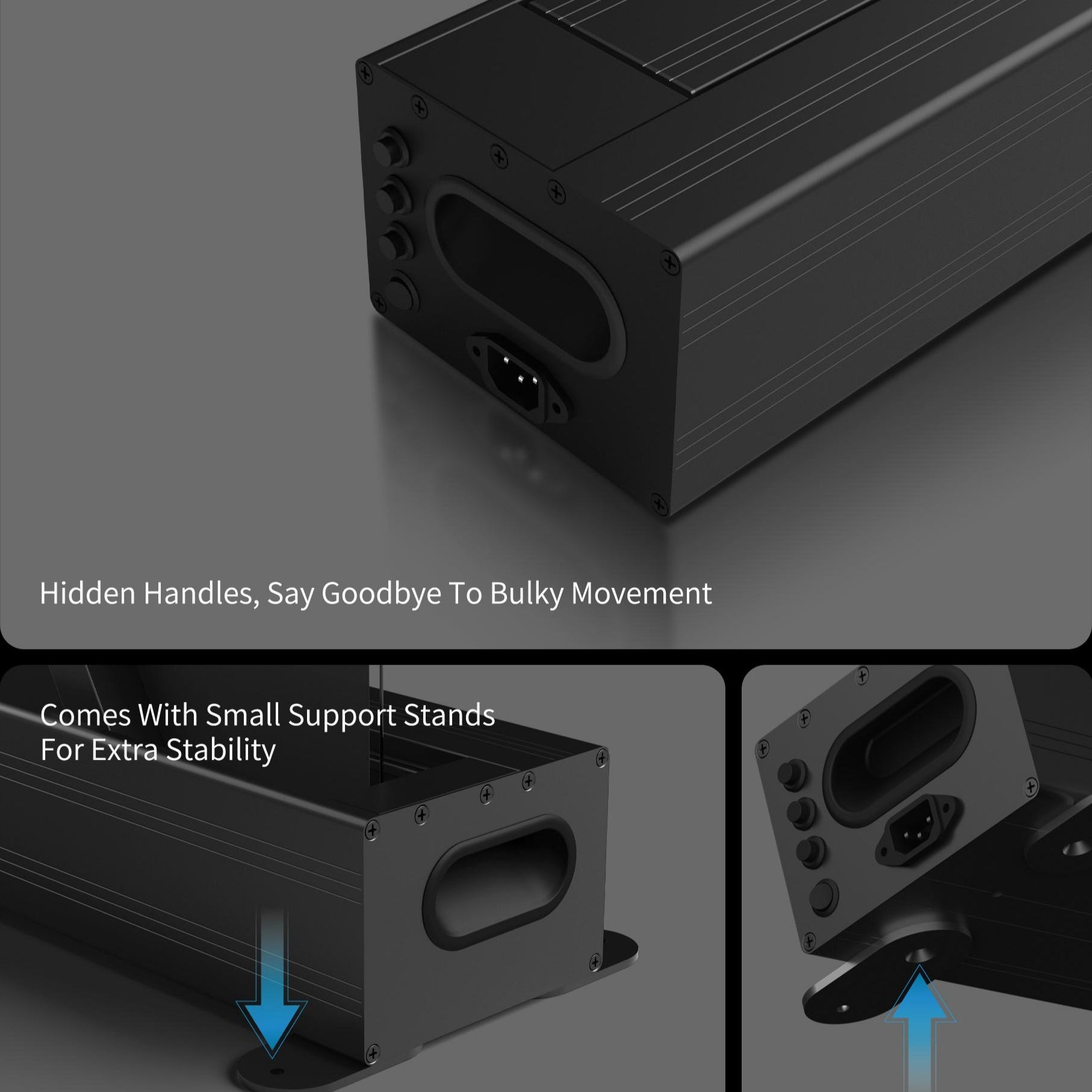 WUPRO Cinema LeApex Smart Motorized Floor Rising Screen Soft Matte Grey