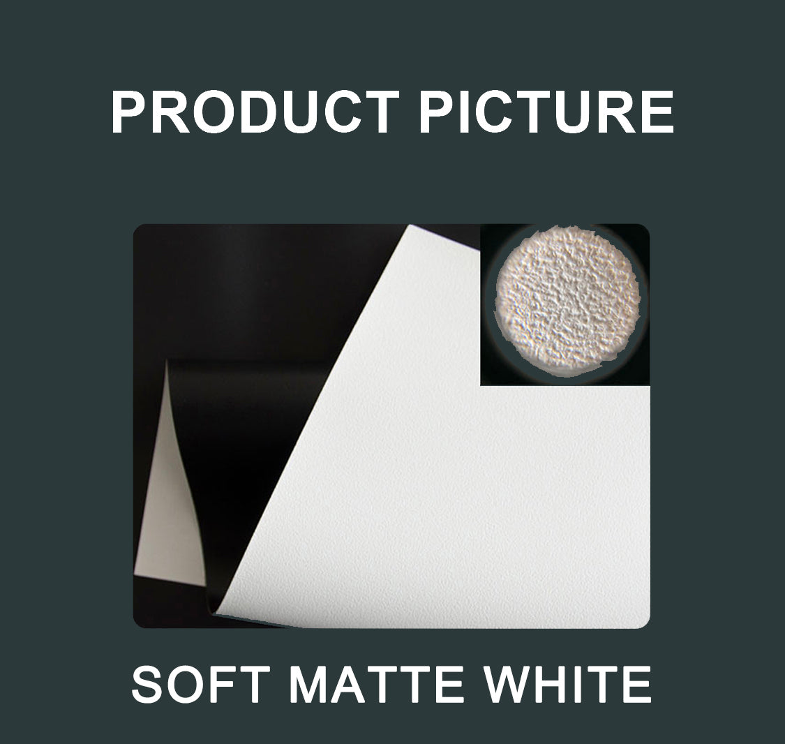 WUPRO Cinema Gallery Fixed Frame Screen Soft Matte White