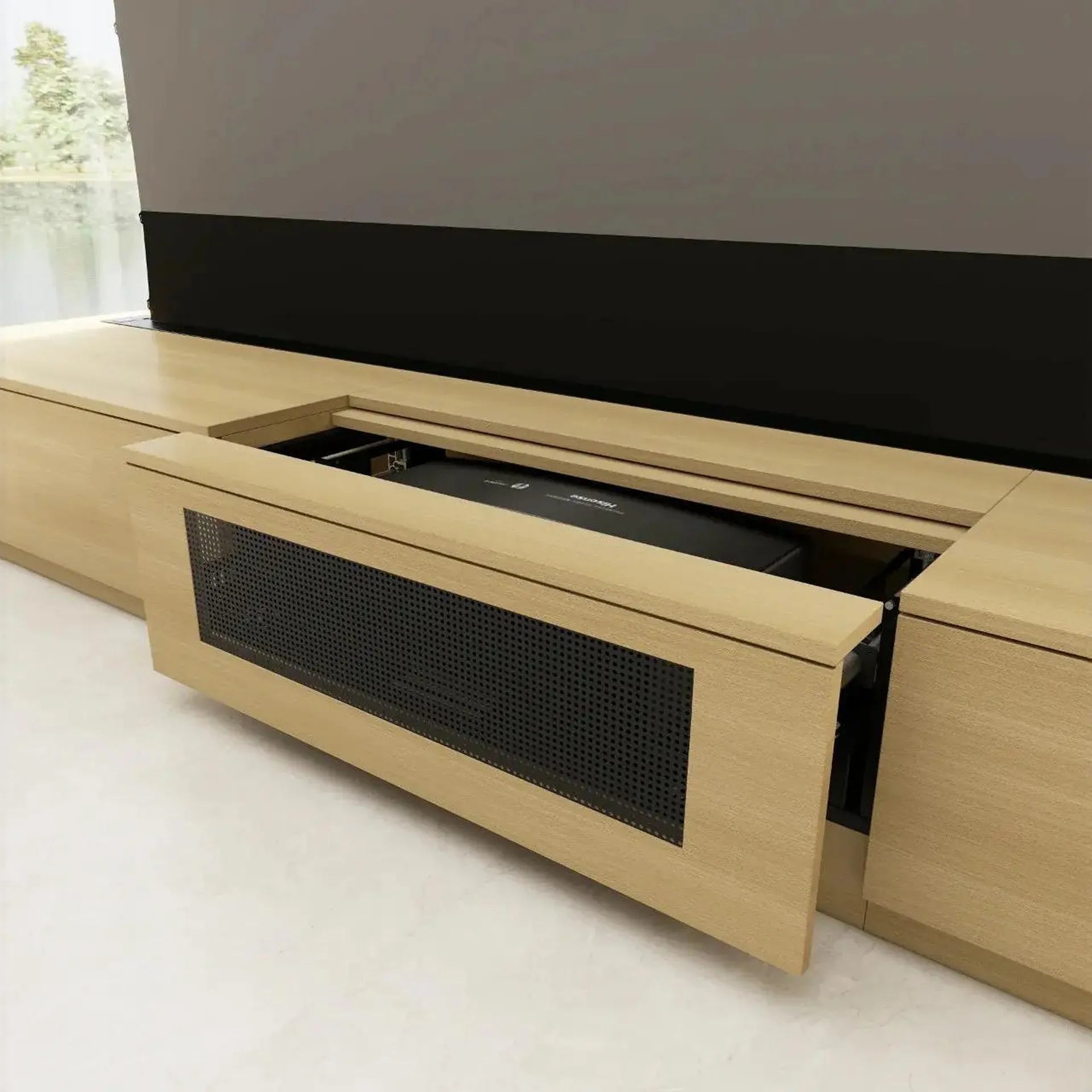 WUPRO Cinema BERLIN Invisible Ultra Short Throw Projector Laser TV Cabinet
