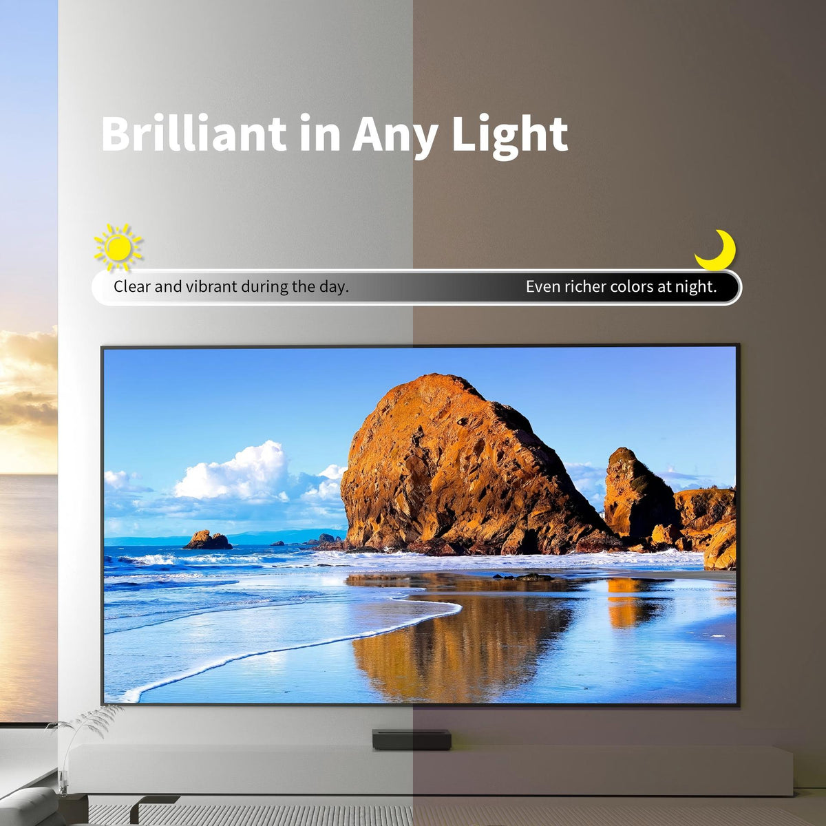 CBSP optical ALR UST fixed frame screen for high contrast viewing in ambient light