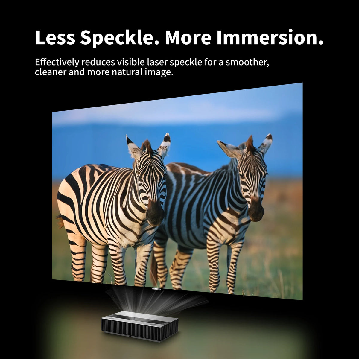 WUPRO Gallery EVO CBSP speckle reduction screen for triple laser UST projectors such as Hisense PX3-PRO and L9Q