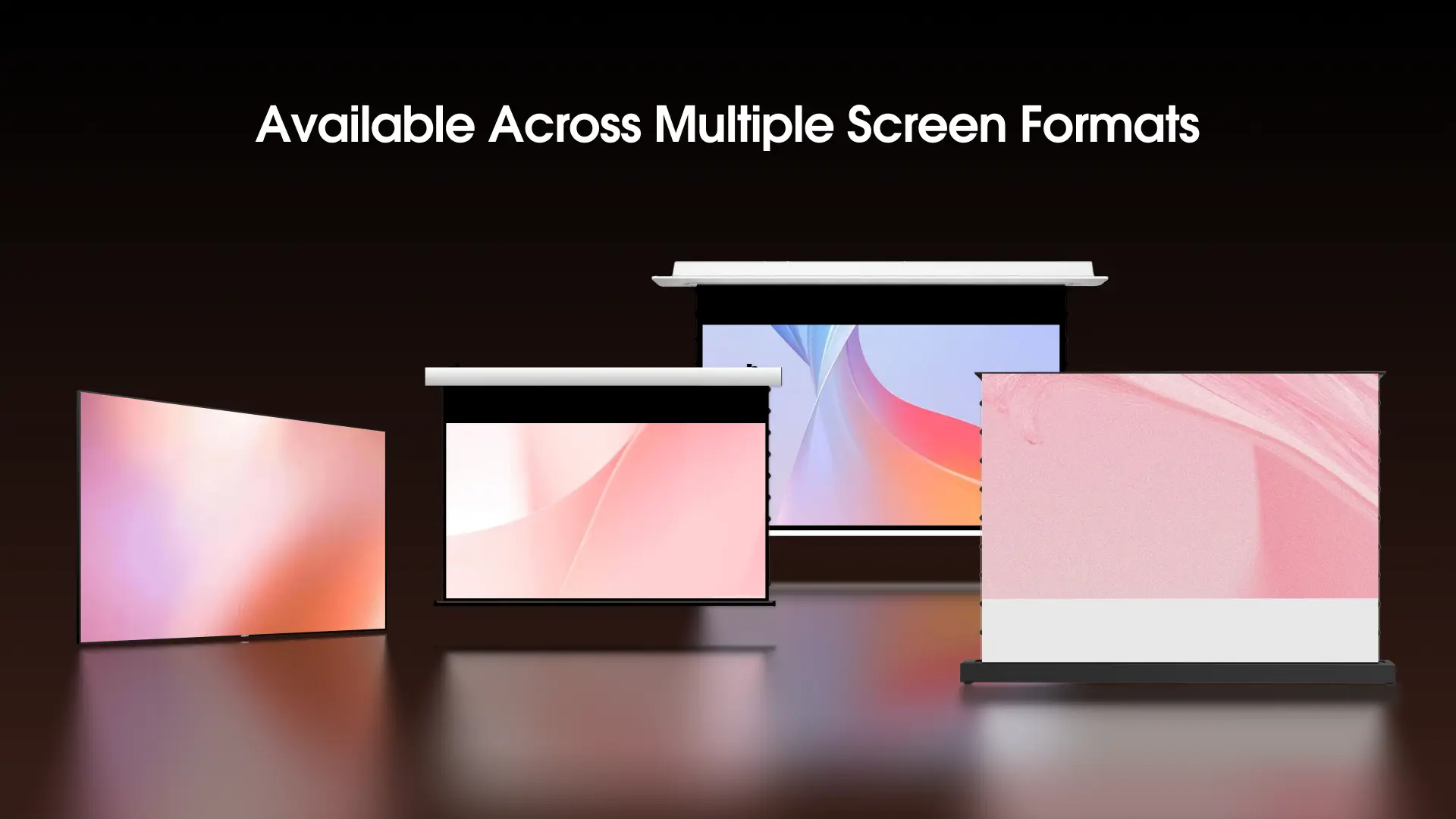 WUPRO Soft Matte White projection fabric is designed to be compatible with a wide range of screen frame systems, including: Fixed frame projection screens, Ceiling-recessed frame installations, motorized floor rising or drop down screen