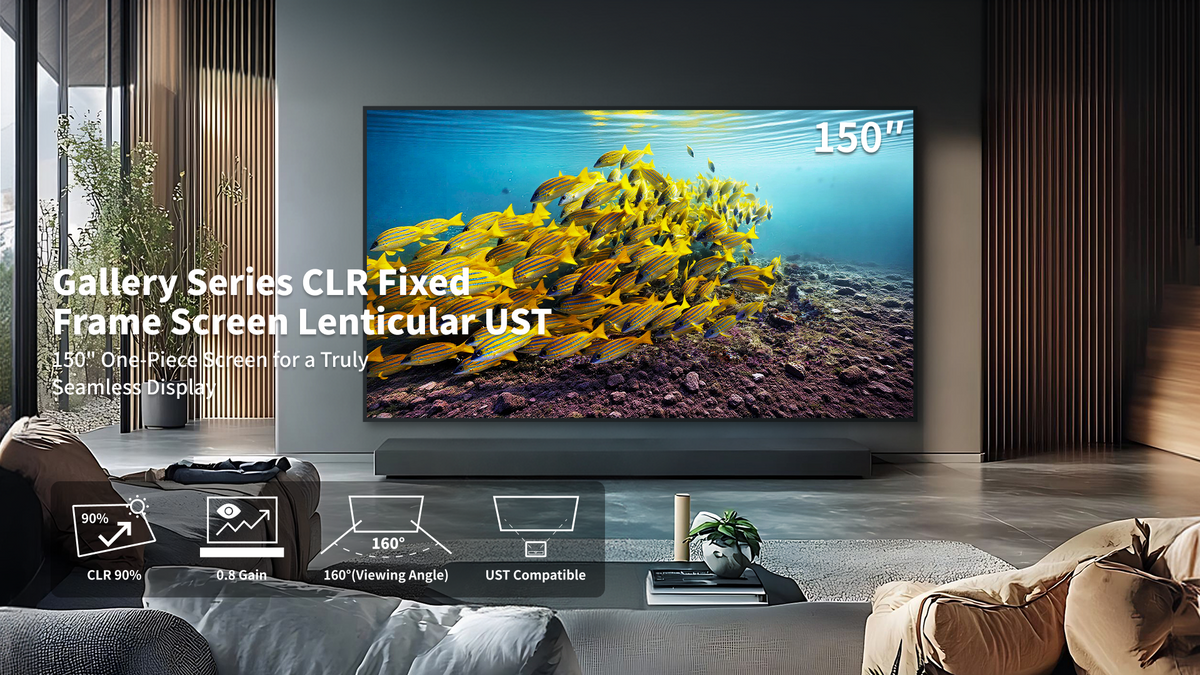 WUPRO Cinema Lenticular UST – The New 150 Inch ALR CLR Projection Scre