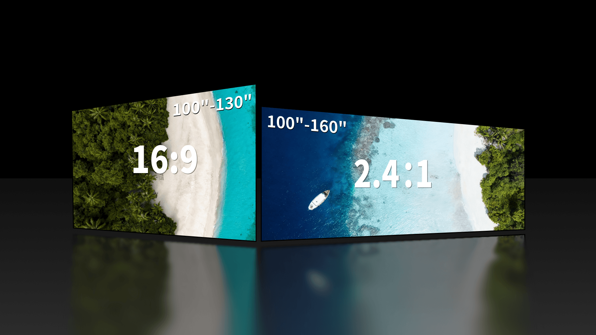 How the 160" 2.4:1 Cinemascope Lenticular Screen Achieves Massive Scale Without Fabric Splicing