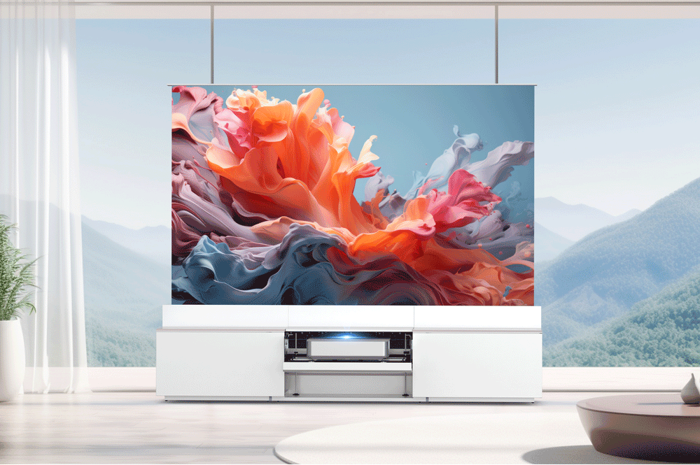 WUPRO Cinema DR-500 Ultrakurzdistanz-Projektor Laser TV-Möbel