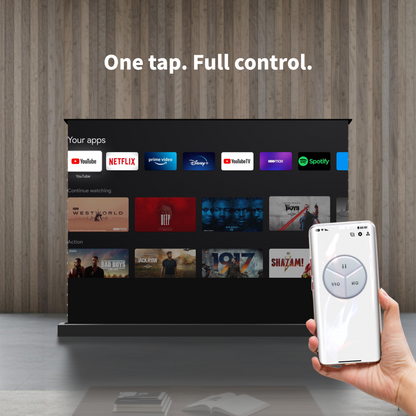 WUPRO Cinema LeApex CLR Smart Motorisierte Boden-Hebeleinwand CBSP