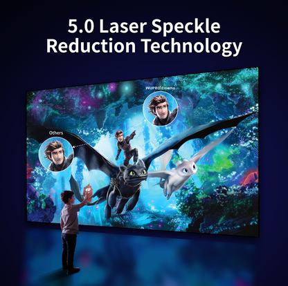 WUPRO Cinema 150 inch SEAMLESS Peacock Evo ALR Fixed Frame Screen Fresnel