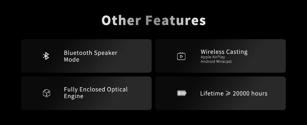 WUPRO Cinema G3 Triple Laser Mini UST Smart-Projektor