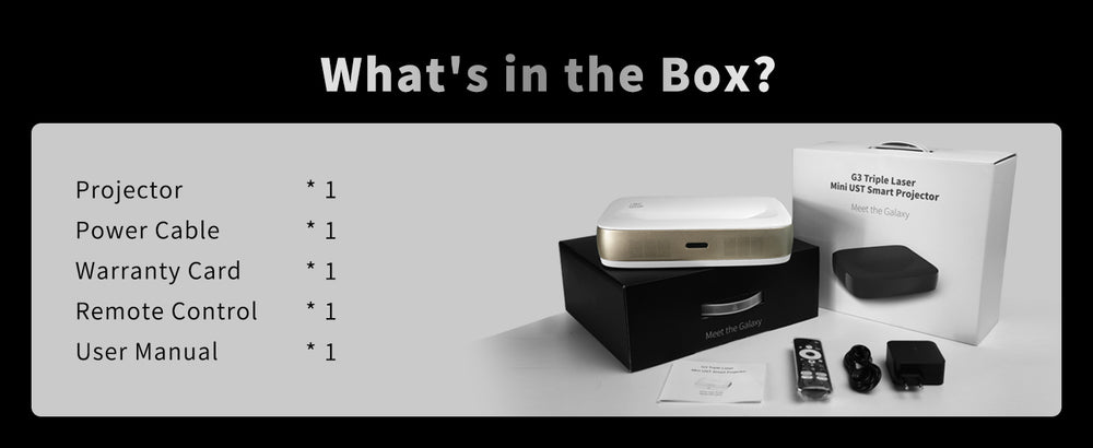 WUPRO Cinema G3 Triple Laser Mini UST Smart-Projektor