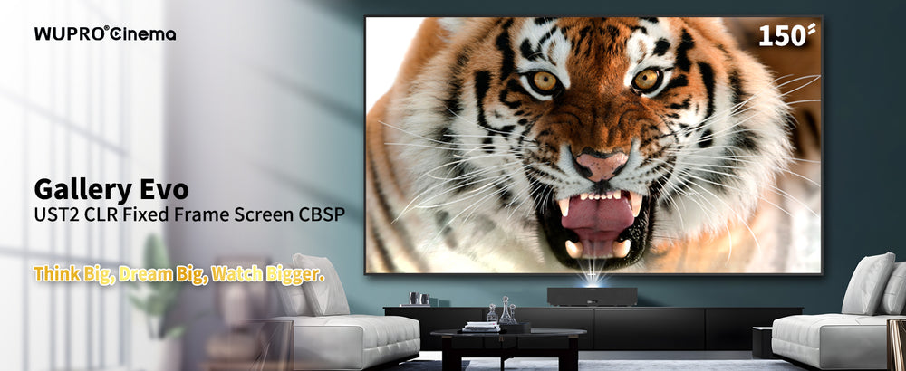 Pantalla de marco fijo de 150" WUPRO Cinema Gallery Evo CLR CBSP