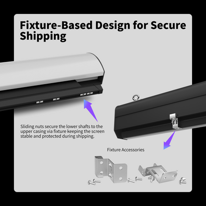 WUPRO Cinema FlowArc Smart Motorized Drop-Down Screen Soft Matte White