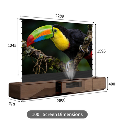 WUPRO Cinema SWEETHEART Invisible Ultra Short Throw Projector Laser TV Cabinet