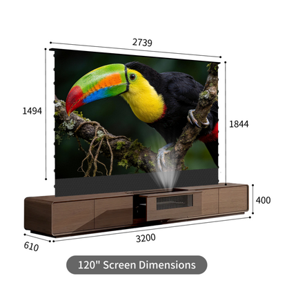 WUPRO Cinema SWEETHEART Invisible Ultra Short Throw Projector Laser TV Cabinet