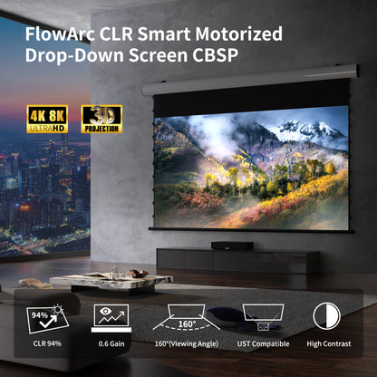 FlowArc  UST2 CLR Smart Motorized Drop-Down Screen CBSP