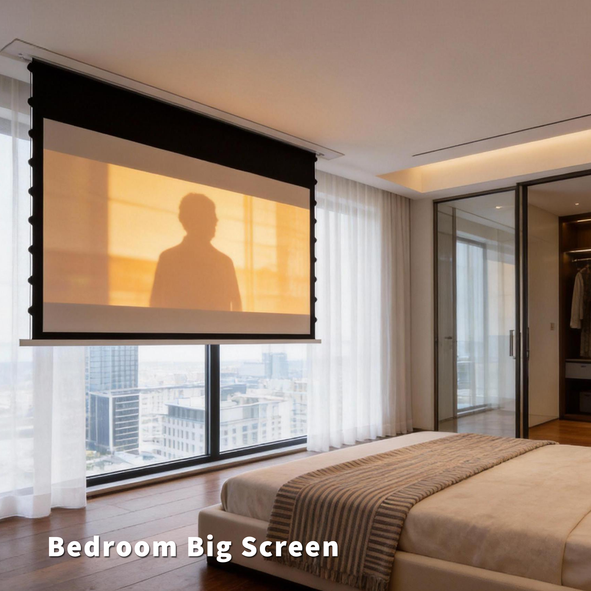 WUPRO Cinema Cirrus Smart Motorized In-Ceiling Screen