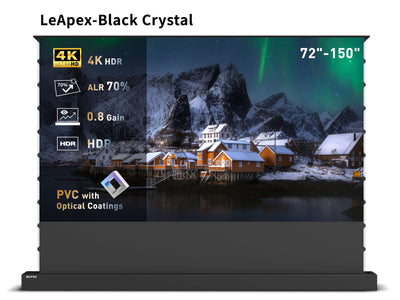 WUPRO Cinema LeApex ALR Smart Motorized Floor Rising Screen Black Crystal