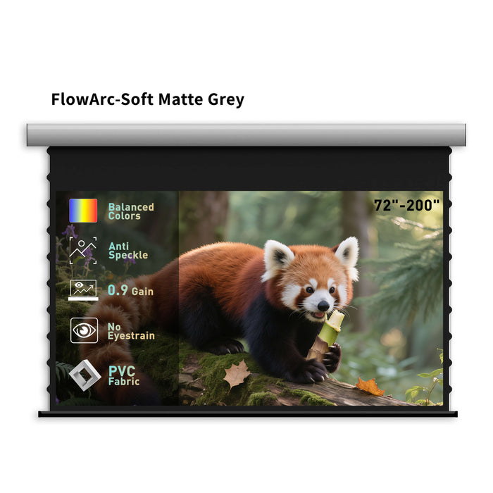 WUPRO Cinema FlowArc Smart Motorized Drop-Down Screen Soft Matte Grey