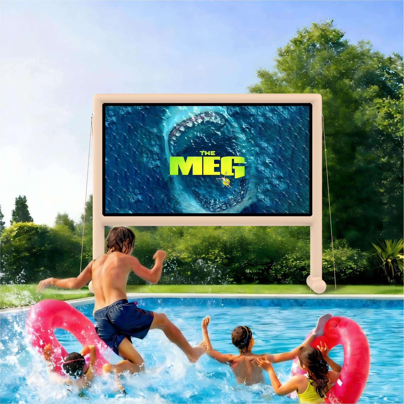 (PRE ORDER) WUPRO Cinema Pop-Up Outdoor Inflatable Projector Screen