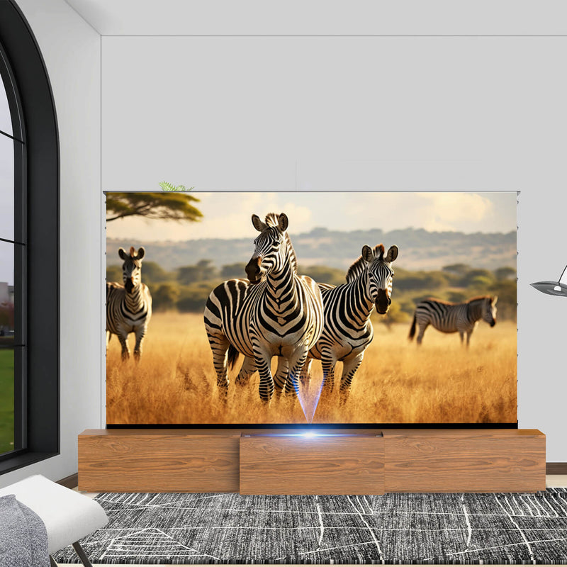 WUPRO Cinema DSP-580S Ultra Short Throw Projector Laser TV Cabinet