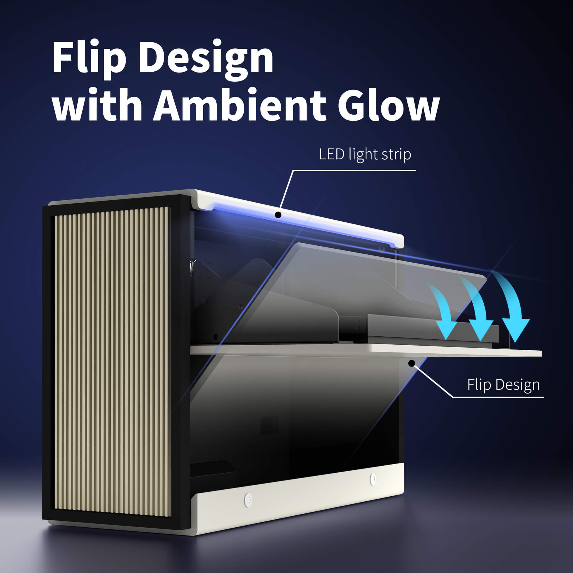 WUPRO Cinema Smart Laser TV Cabinet Flip Design C1 Nano