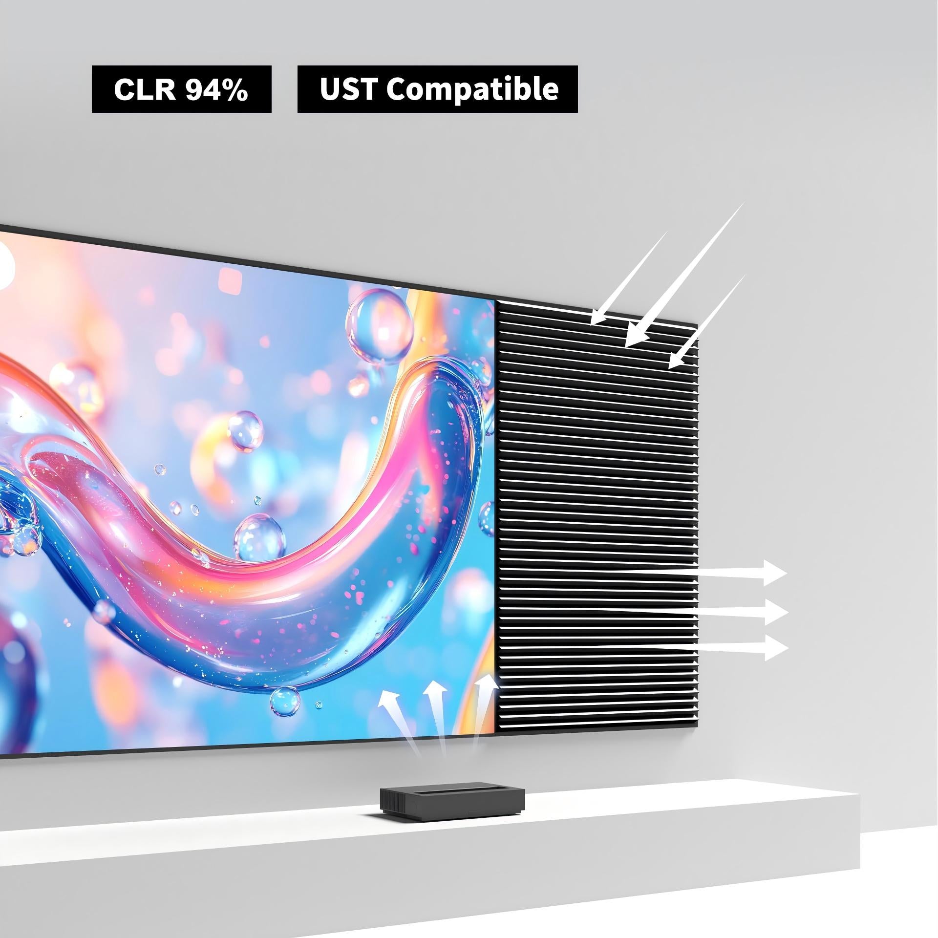 WUPRO Cinema Gallery CLR Fixed Frame Screen CBSP