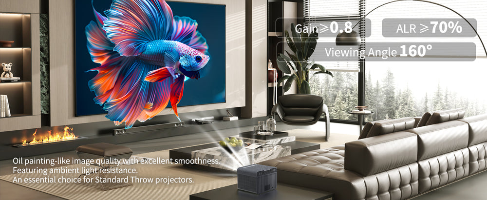Pantalla de marco fijo WUPRO Cinema Gallery Evo ALR Black Crystal