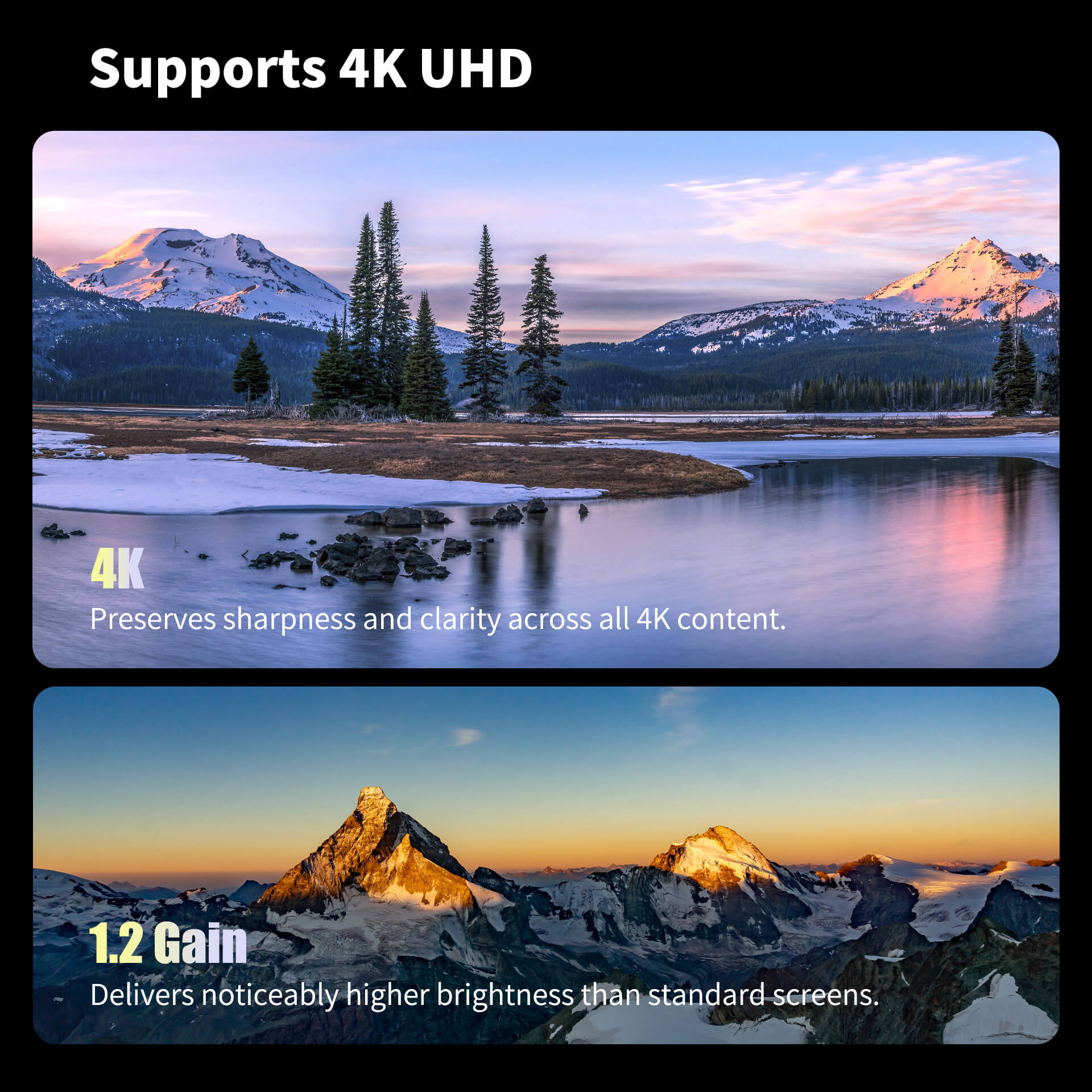 WUPRO Cinema LeApex Smart Motorized Floor Rising Screen Grey Crystal