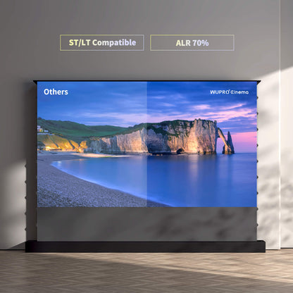 WUPRO Cinema LeApex ALR Smart Motorized Floor Rising Screen Black Crystal