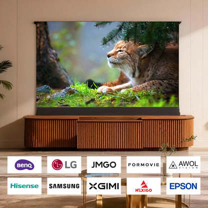 WUPRO Cinema MILO Invisible Ultra Short Throw Projector Laser TV Cabinet