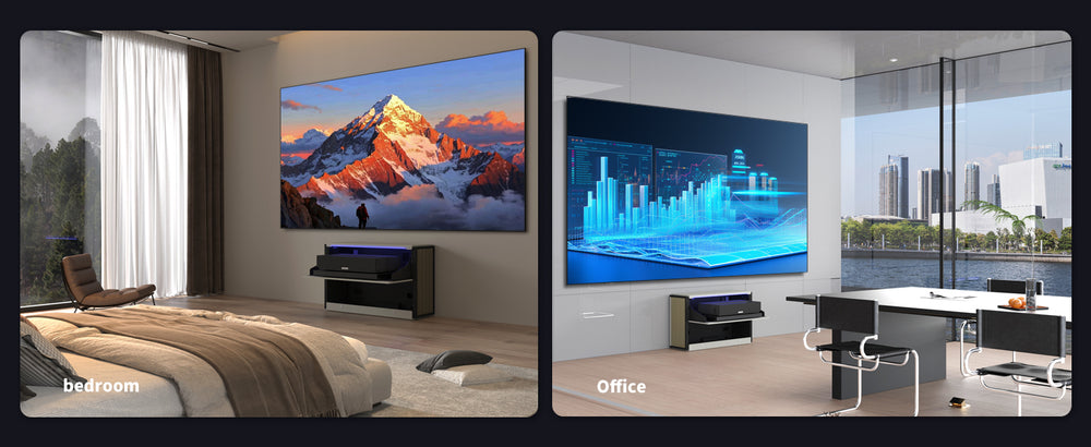 WUPRO Cinema Smart Laser TV Cabinet Flip Design C1 Nano