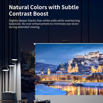 WUPRO Cinema LeApex Smart Motorized Floor Rising Screen Soft Matte Grey