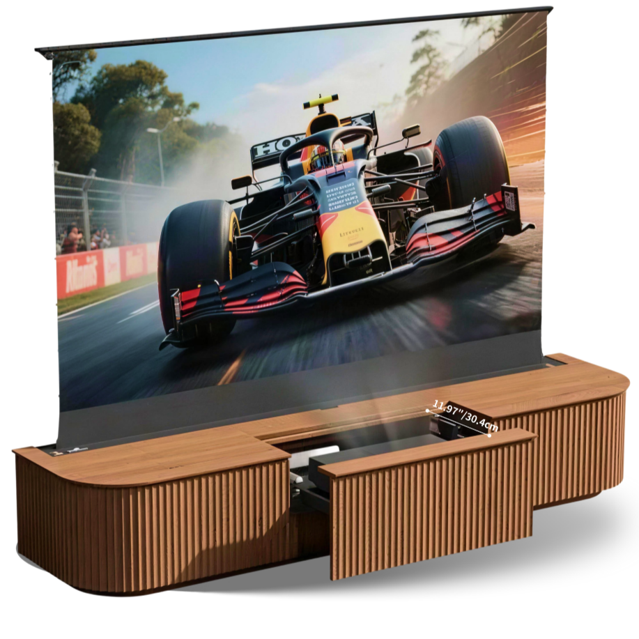 WUPRO Cinema MILO Invisible Ultra Short Throw Projector Laser TV Cabinet