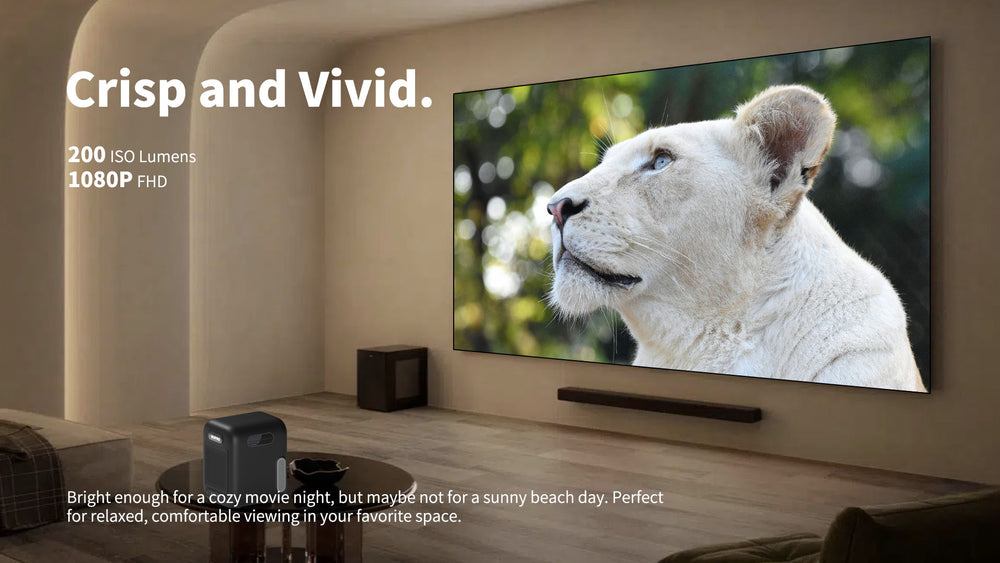 WUPRO Cinema G2 Galaxy Two Smart-Projektor | Zertifiziertes Google TV & Netflix | Natives 1080P & 200 ISO Lumen