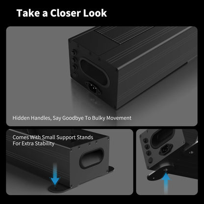 WUPRO Cinema LeApex ALR Smart Motorized Floor Rising Screen Black Crystal