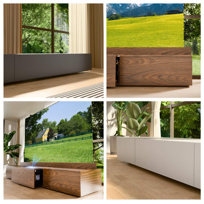 WUPRO Cinema DSP-580 Ultra Short Throw Projector Laser TV Cabinet