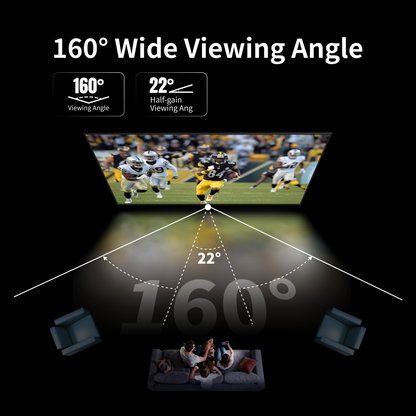 WUPRO Cinema 150 inch SEAMLESS Peacock Evo ALR Fixed Frame Screen Fresnel