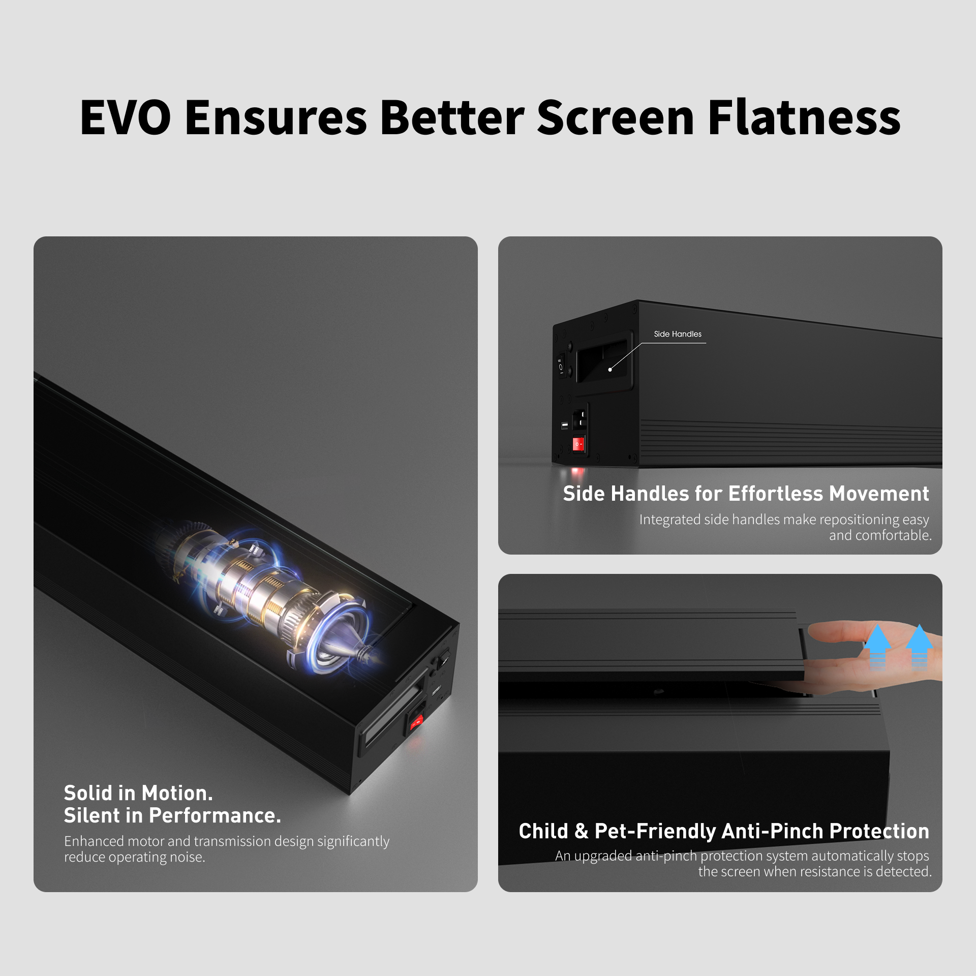 WUPRO Cinema LeApex CLR Smart Motorisierte Boden-Hebeleinwand CBSP