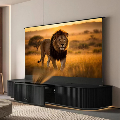 WUPRO Cinema MILO Invisible Ultra Short Throw Projector Laser TV Cabinet